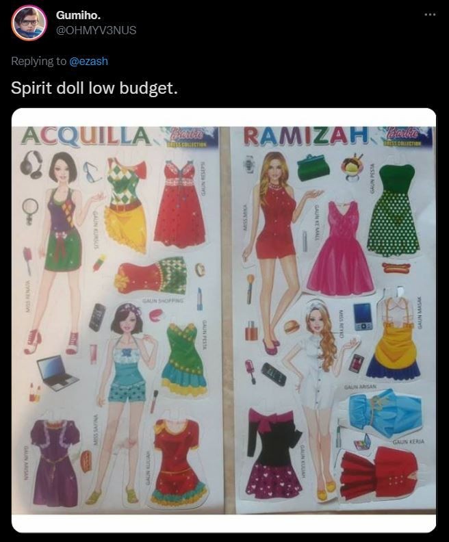 Tengah hits, 11 potret spirit doll ala warganet ini nyeleneh abis