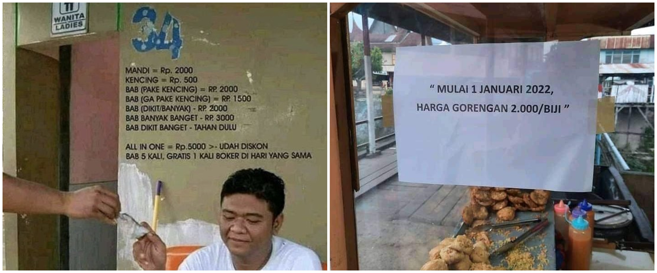 11 Pemberitahuan harga ini nyelenehnya bikin pelanggan mikir keras