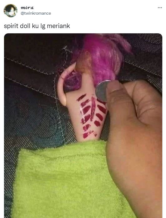 15 Cuitan kocak spirit doll warganet ini bikin cekikikan