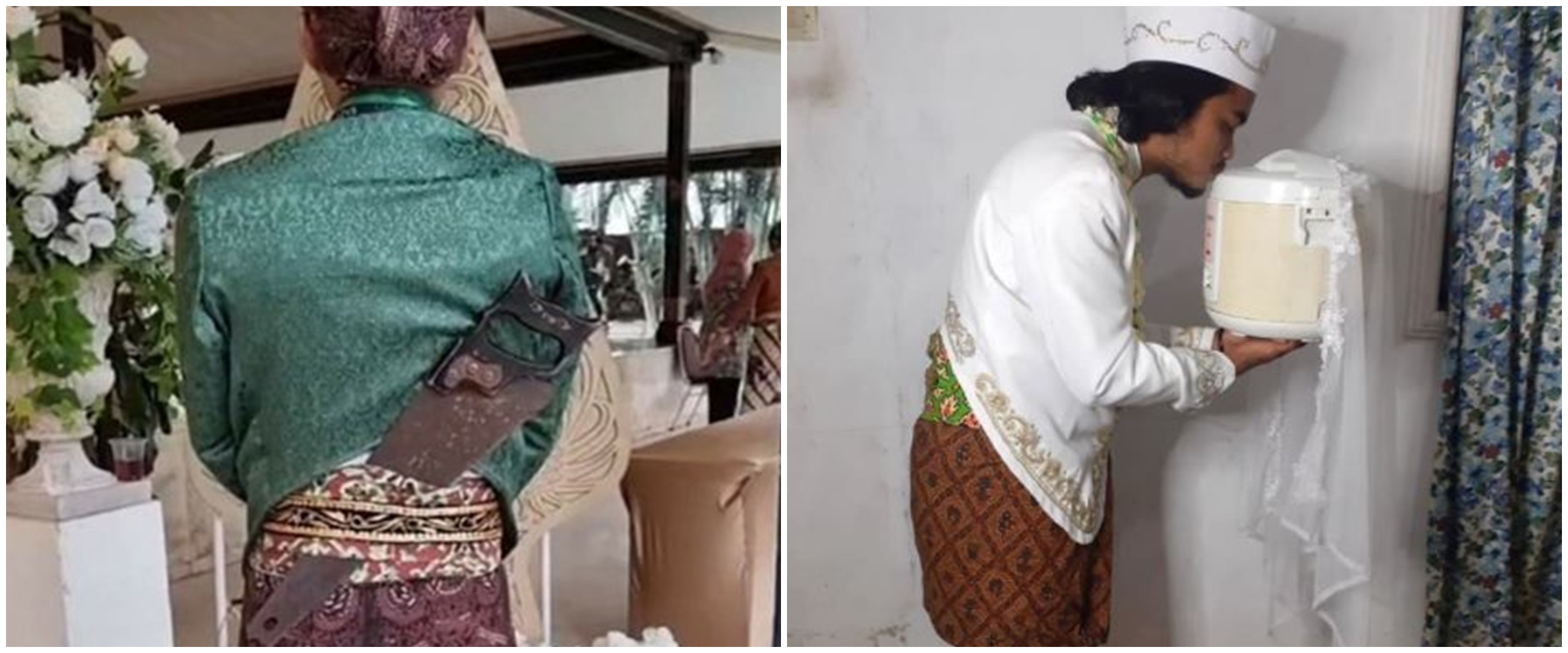 11 Penampakan benda nyeleneh dibawa pas nikahan, nggak habis pikir