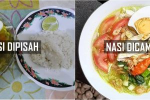 Kepribadianmu dilihat dari cara makan soto, nasi dicampur atau pisah?