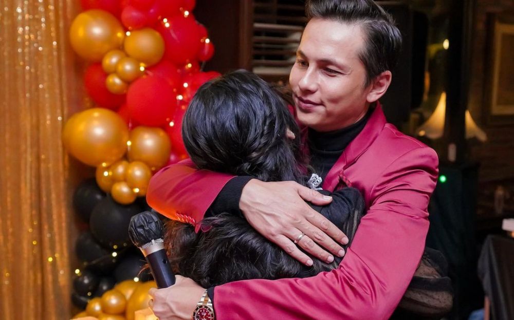 kedekatan Andhika dan 2 putri Ussy Instagram