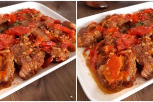 Resep dendeng balado basah khas Padang pakai sambal pedas nampol
