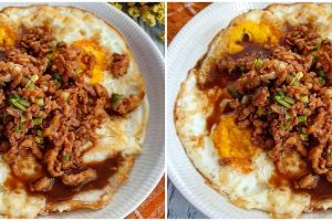 Resep telur ceplok siram daging, menu sederhana jadi istimewa