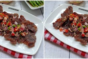 Resep dendeng sapi sambal matah, mudah dibuat dan bikin nagih