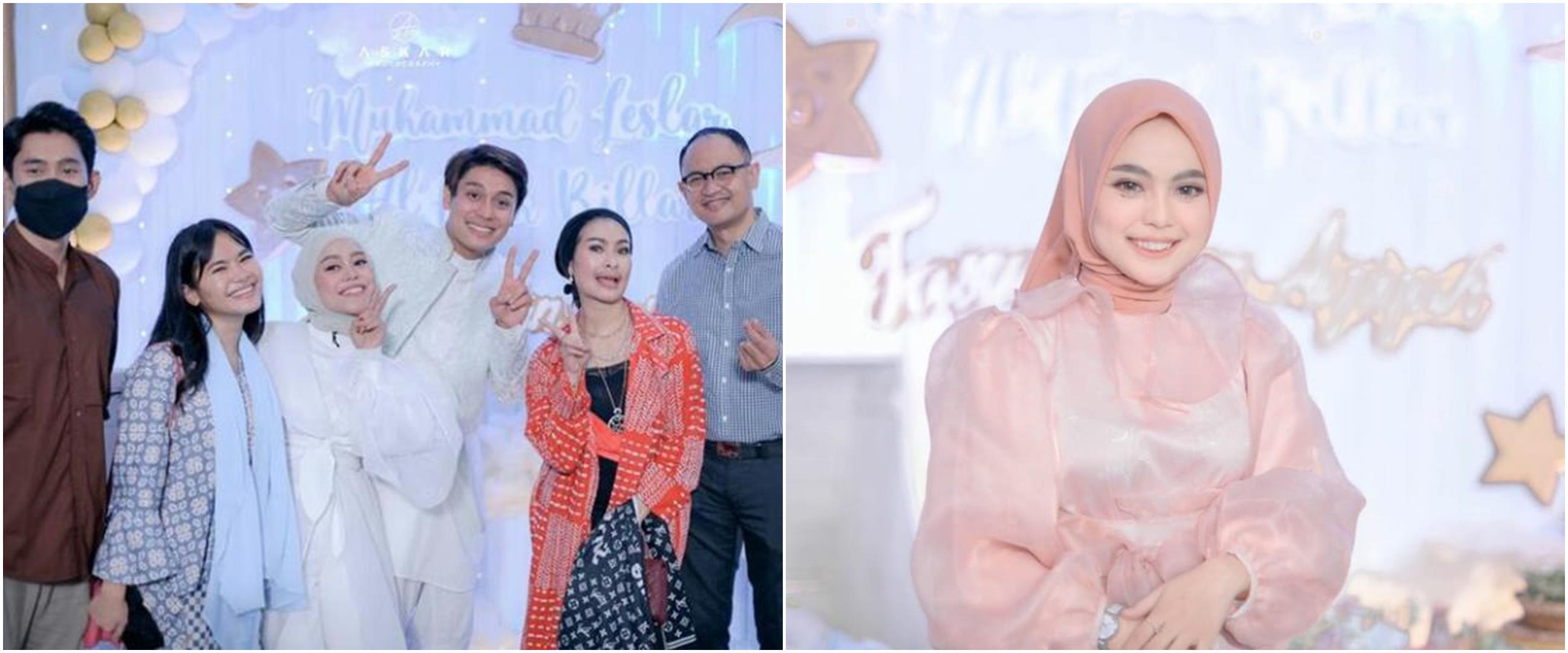 Gaya 17 seleb hadiri akikah anak Lesty Kejora dan Rizky Billar