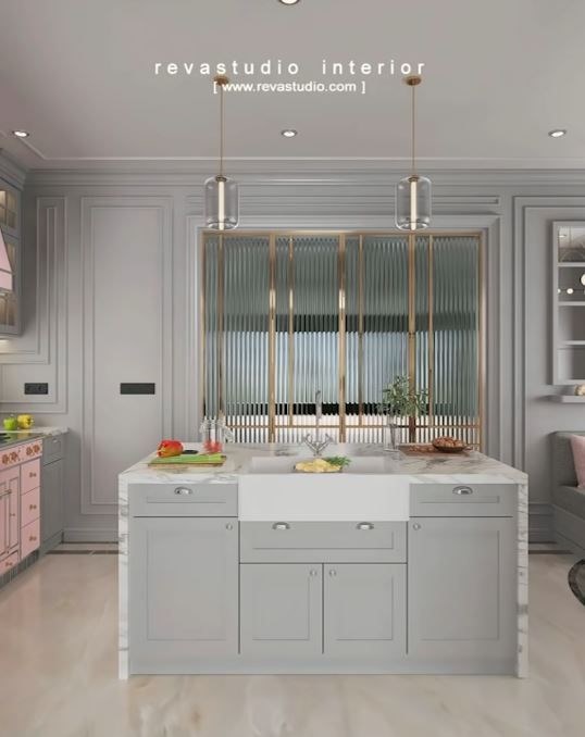 7 Portrait of Nagita Slavina's kitchen design, a dining table sofa like