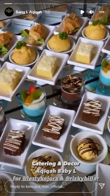 11 Makanan di akikah anak Lesty Kejora-Rizky Billar, menunya komplet
