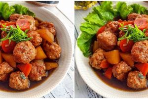 Resep bola daging saus kecap, nikmatnya bikin susah berhenti makan
