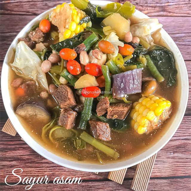 Resep sayur asam daging kuah kental, rasanya lezat maksimal