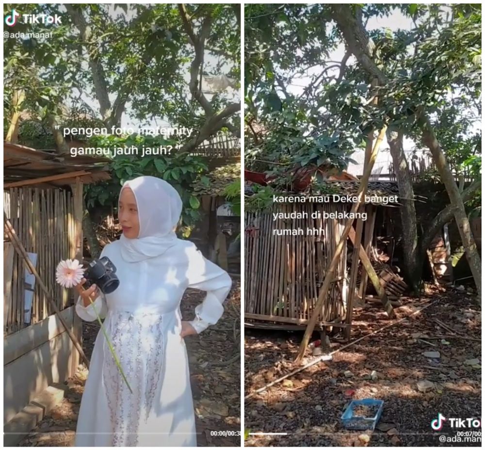 Wanita ini foto maternity dekat kandang ayam, 9 hasil potretnya keren