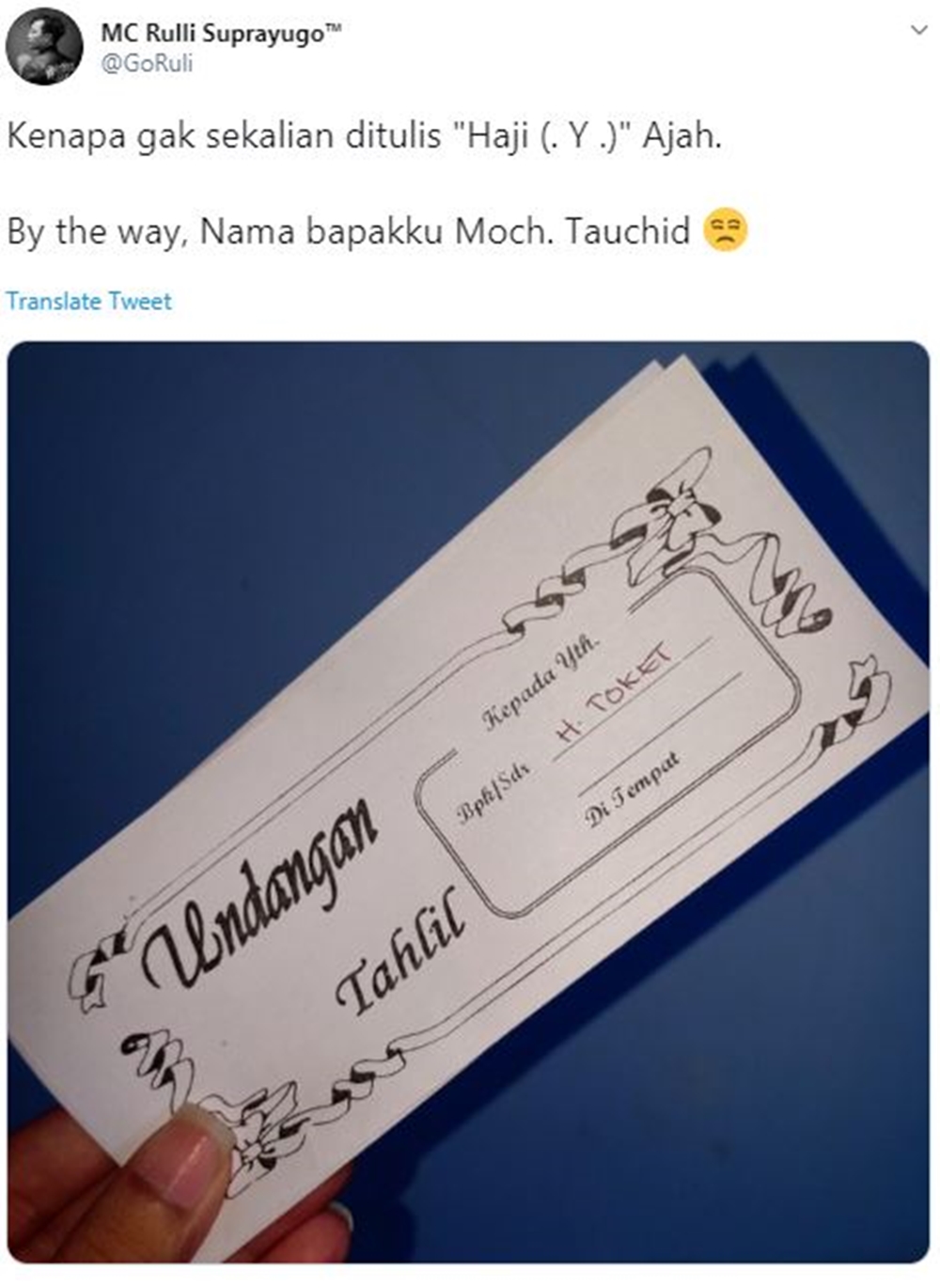 15 Tulisan nama penerima undangan ini absurd abis, cuma di Indonesia