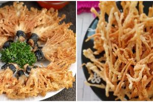 13 Resep olahan jamur enoki goreng, gurih, praktis, dan bikin nagih