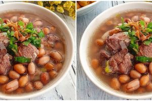 Resep sup daging kacang tanah, kuahnya menyegarkan