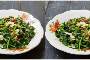 Resep tumis bayam sederhana, enak dan antibosan