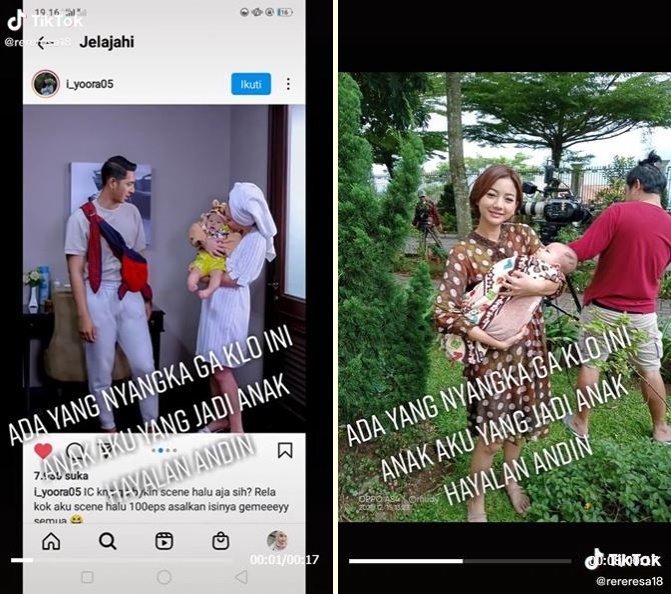 Ibu pamer bayinya jadi anak Andin 'Ikatan Cinta', ini kisahnya
