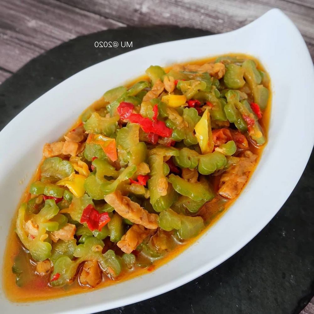 Resep tumis pare campur tempe cepat saji, praktis buat makan siang