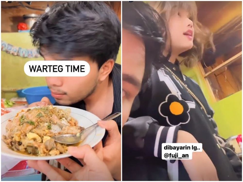 5 Momen Thariq Halilintar ketemu Fuji usai karantina, makan di warteg