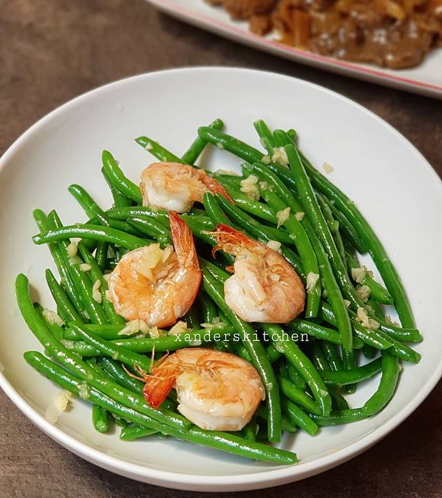 Resep tumis baby buncis dengan udang, lezat cuma pakai bumbu simpel