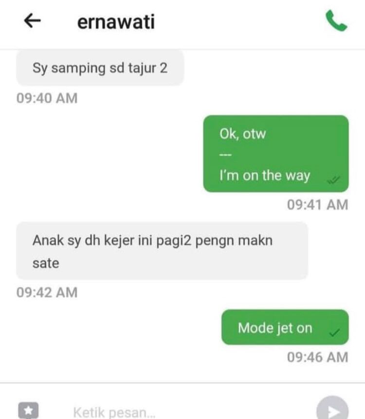 13 Alasan lucu pelanggan ojek online suruh driver agak cepat, kocak