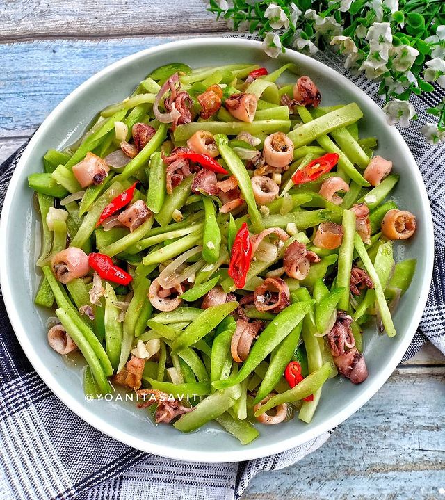 Resep tumis labu siam cumi asin, lezat bikin nambah nasi