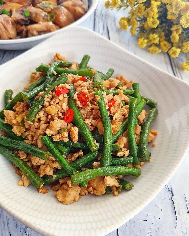 Resep tumis kacang panjang daging cincang, simpel bikin nagih