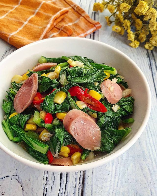 Resep tumis caisim saus tiram, menu sederhana bikin nambah nasi