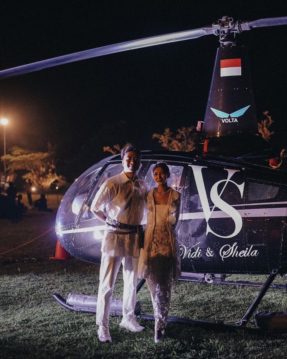 Naik helikopter, ini 11 momen ngunduh mantu Vidi Aldiano & Sheila Dara
