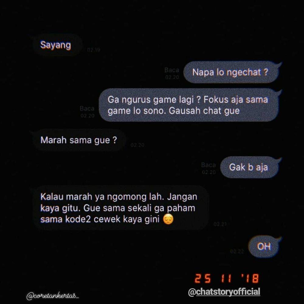 13 Chat lucu cowok bikin cewek ngambek tiba-tiba, absurd abis