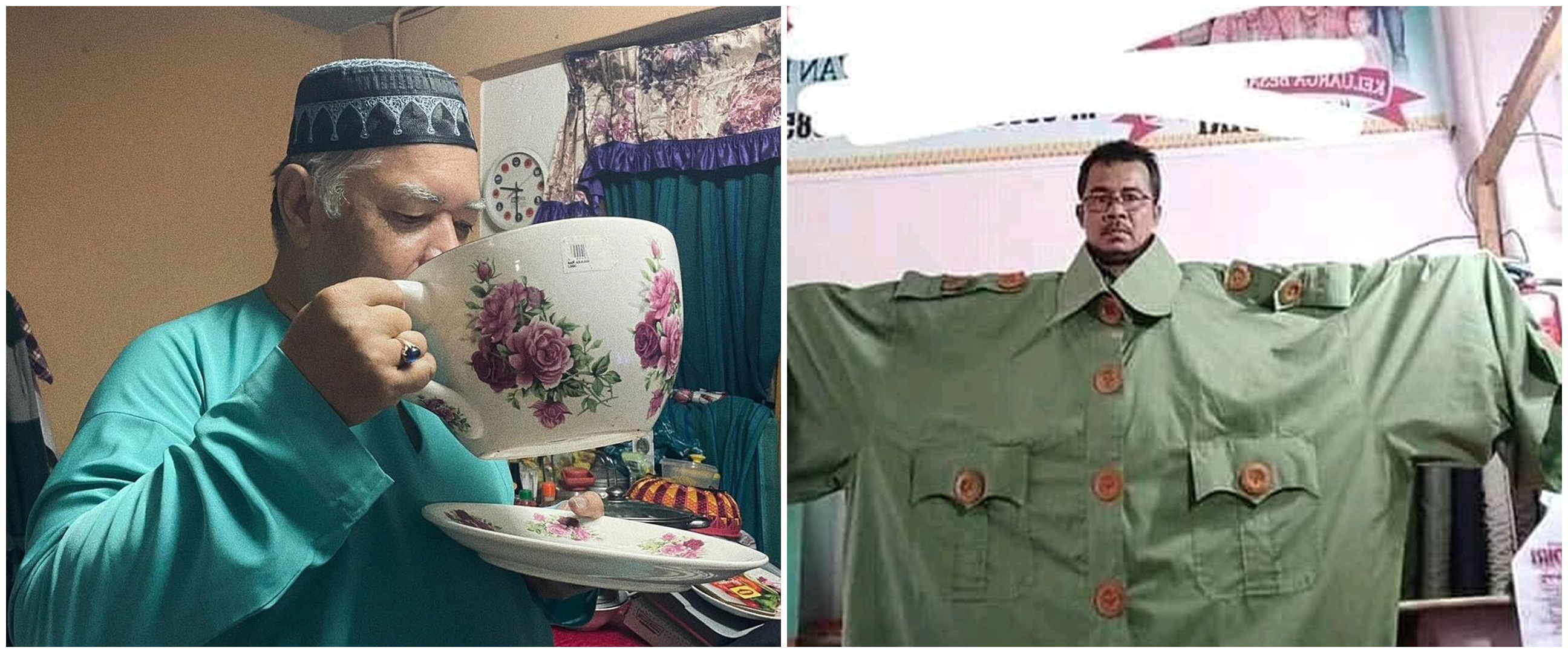 17 Potret bapak-bapak pegang benda berukuran tak lazim, bikin melongo