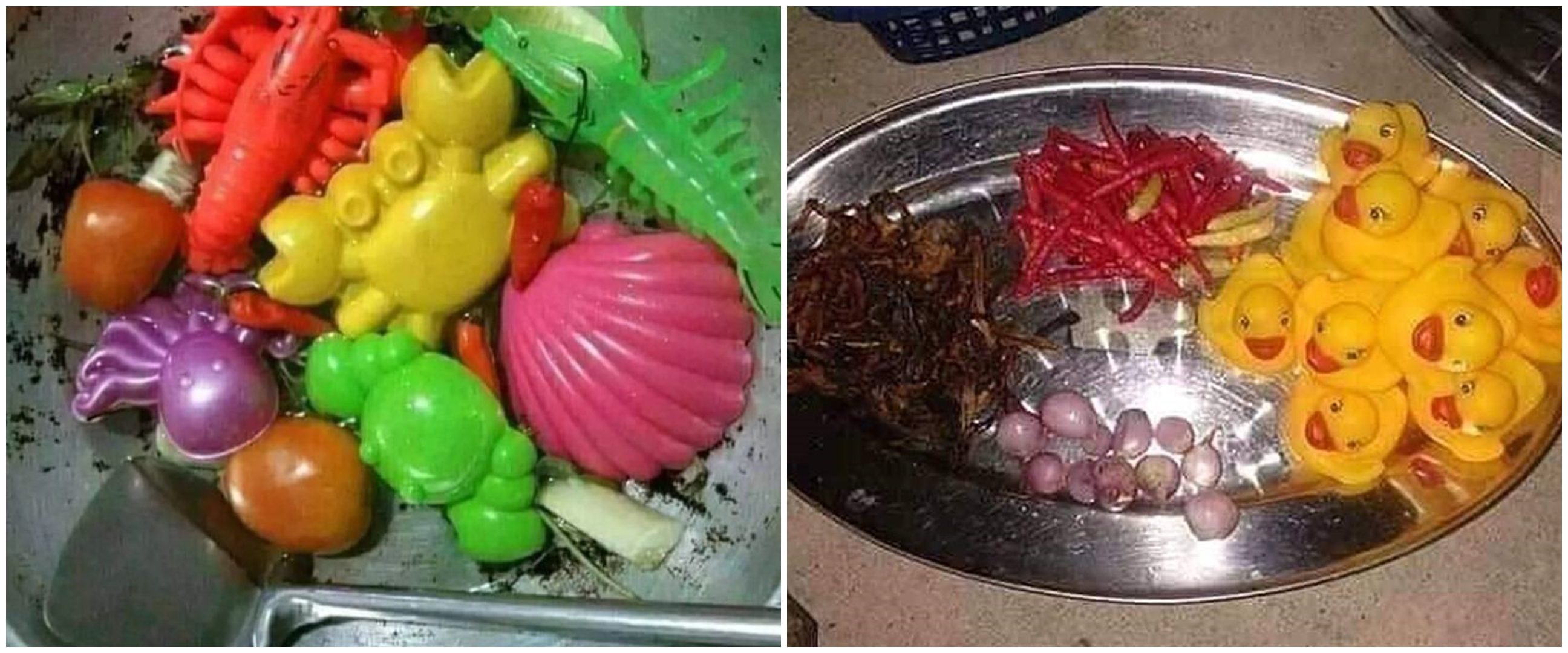 19 Potret lucu orang masak mainan ini bikin nggak jadi lapar