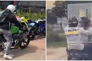 11 Potret lucu orang naik kendaraan di jalan, ada-ada aja kelakuannya