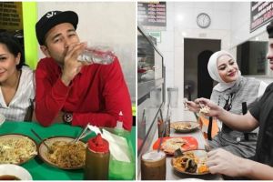 Momen 12 pasangan seleb makan di warung kaki lima, suap-suapan mesra