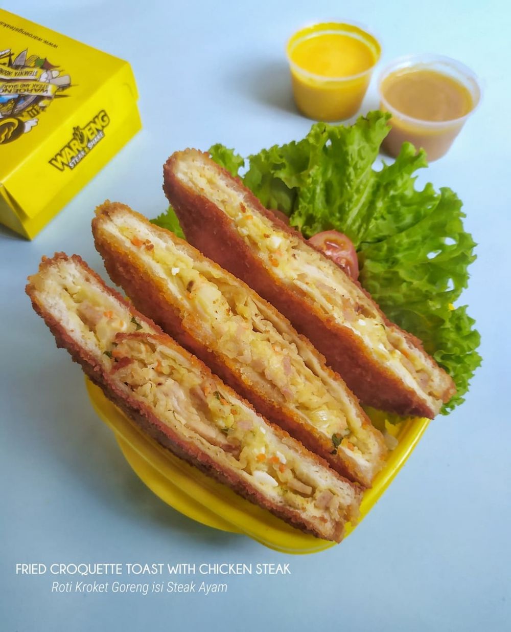 Resep roti kroket goreng isi steak ayam, enak dan praktis