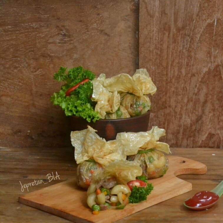Resep kulit kembang tahu isi makaroni, camilan kekinian dan simpel