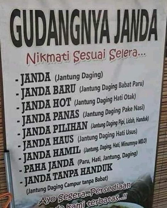 17 Nama makanan nyeleneh ini bikin orang mikir keras