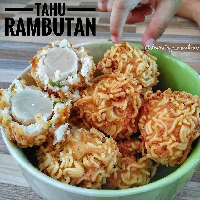 Resep tahu rambutan isi bakso, praktis, renyah, dan lezat