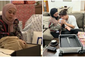 11 Potret isi kado kelahiran baby Leslar, stroller setara harga rumah