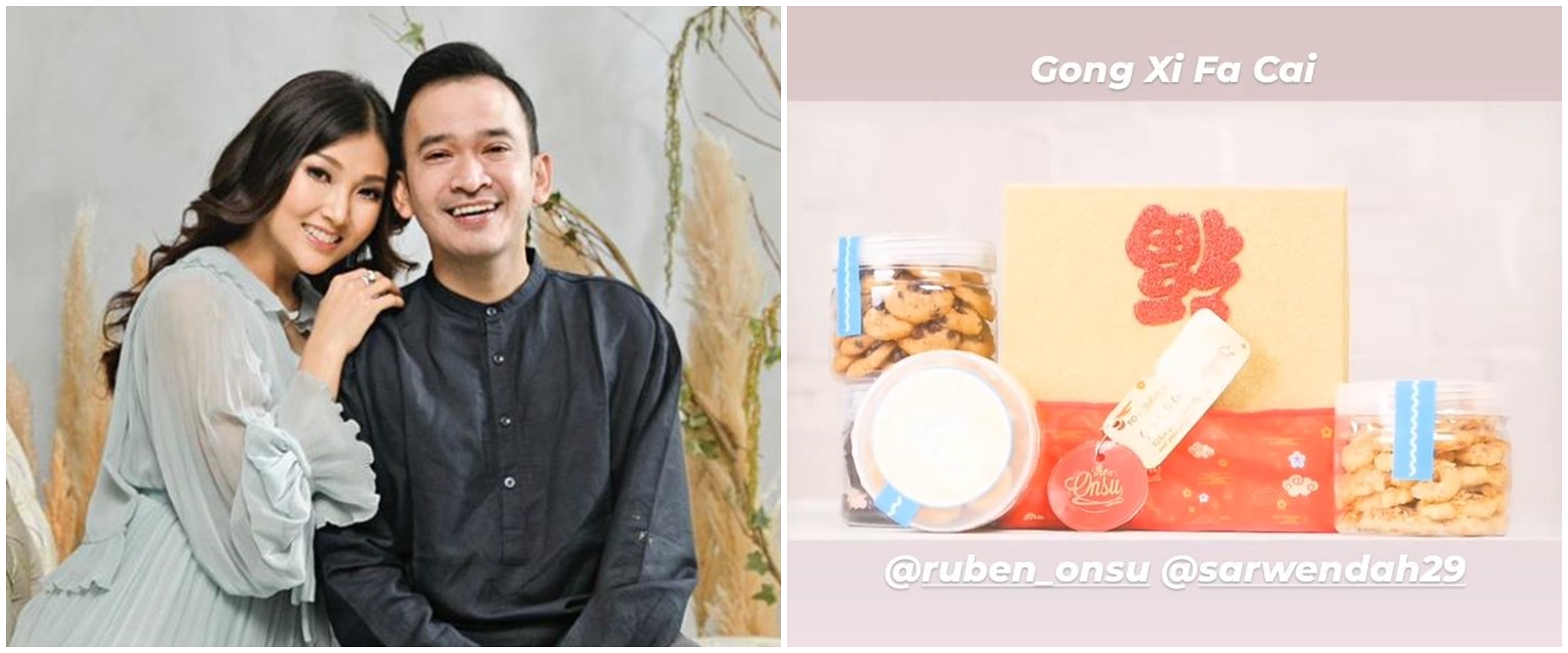 Potret isi hampers Imlek 7 seleb, Sandra Dewi kirim kudapan segar