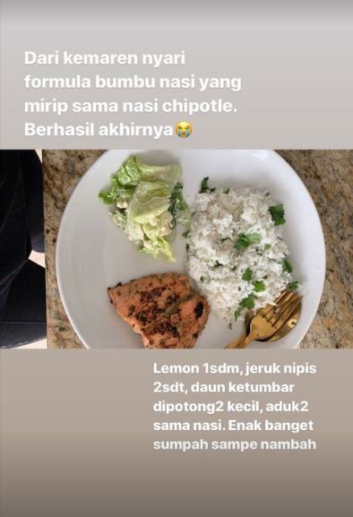 11 Masakan internasional ala Salsha anak Iis Dahlia, bak menu restoran