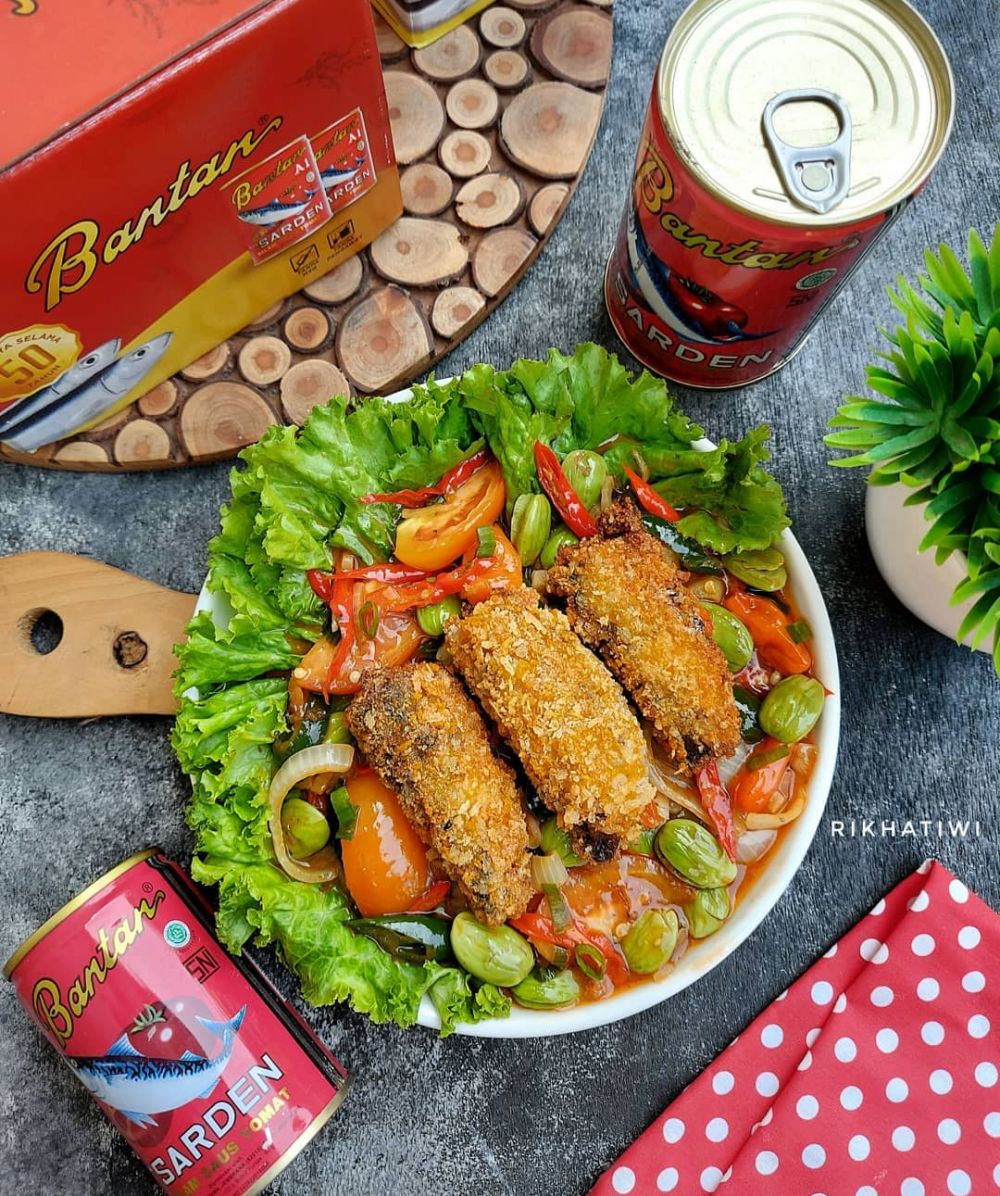 Resep sarden tempura saus pete, enak dan praktis pakai takaran sendok