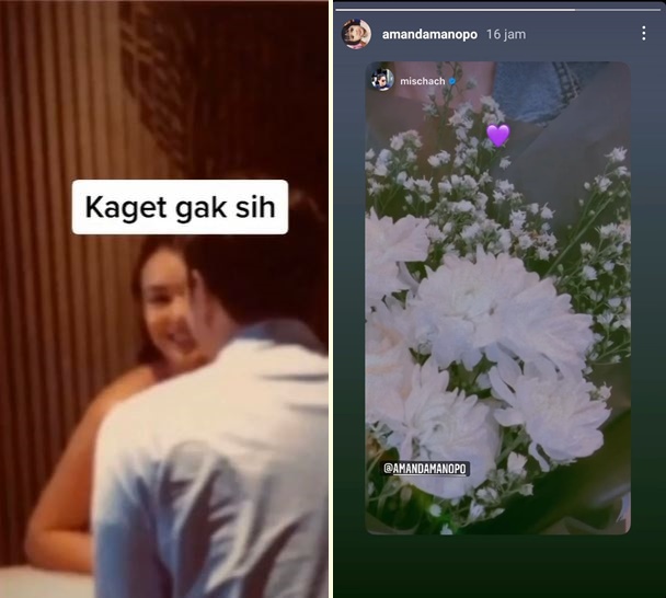 Kedekatan Mischa Chandrawinata dan 7 seleb, Amanda Manopo dapat bunga