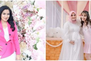 Gaya 9 seleb di baby shower Aurel Hermansyah, Nagita Slavina elegan
