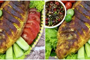 Resep ikan bakar bumbu kuning, sederhana dan meresep hingga ke dalam