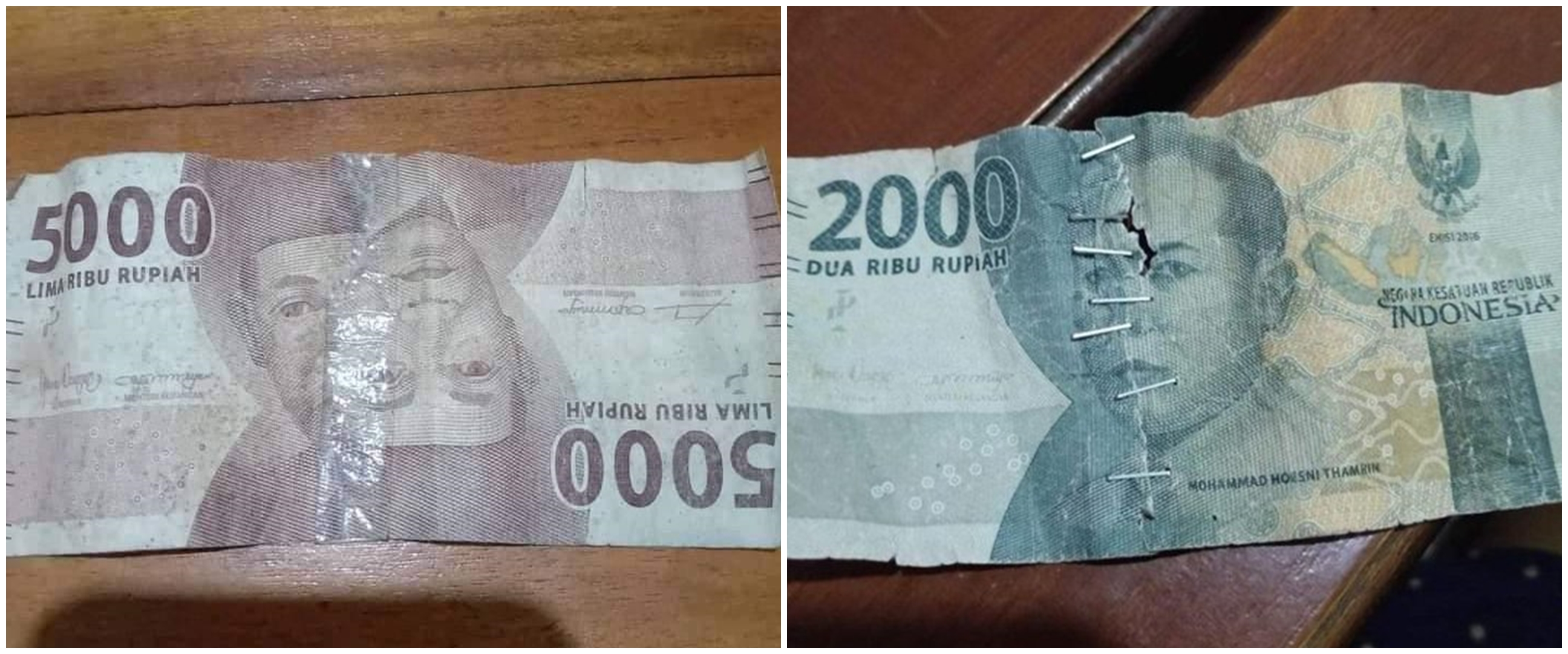 11 Cara nyeleneh benerin uang robek, kocaknya nggak ada lawan