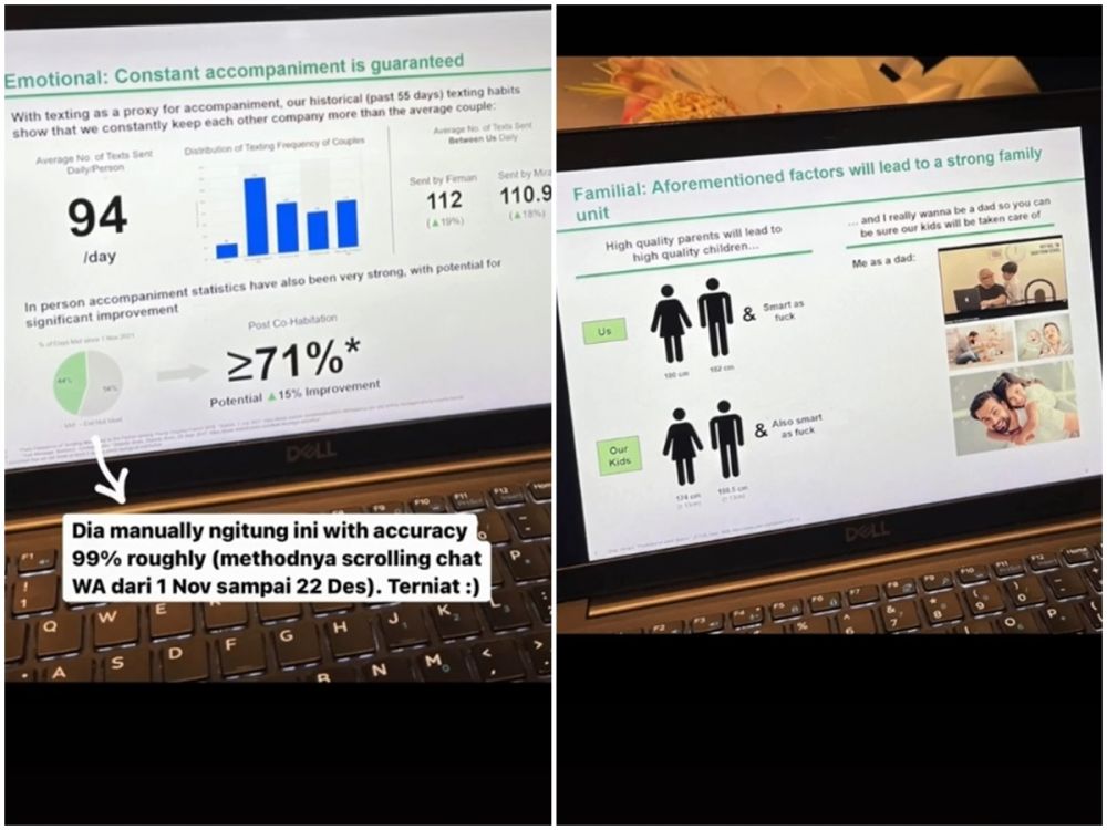 Cerita wanita 'ditembak' kekasih pakai presentasi bak sidang skripsi