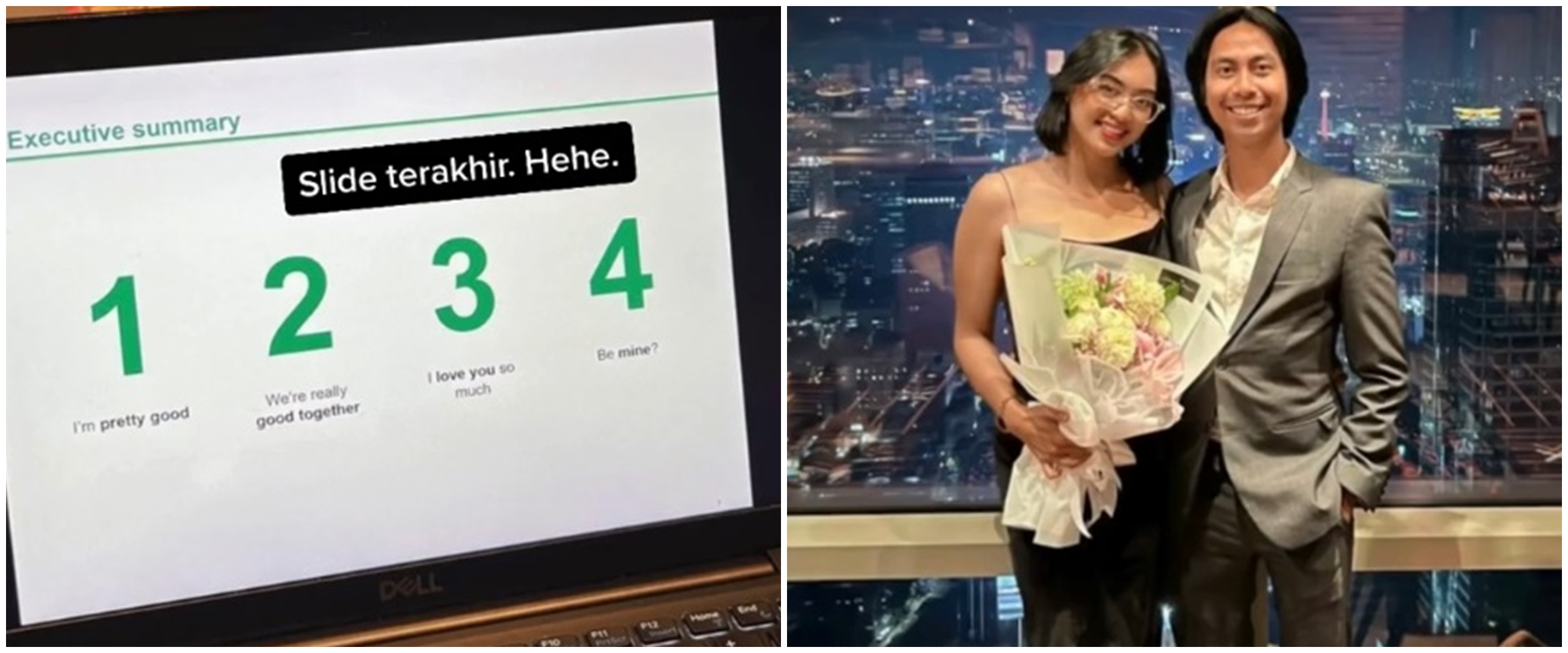 Cerita wanita 'ditembak' kekasih pakai presentasi bak sidang skripsi