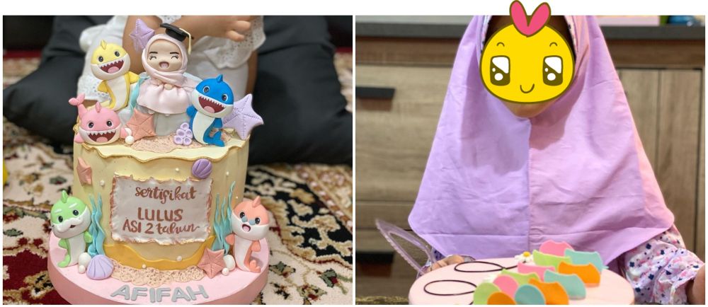 Potret kue ulang tahun 9 anak artis Genta Buana, simpel hingga unik