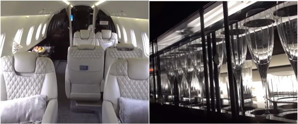 Penampakan jet pribadi milik 5 seleb, punya Syahrini dilengkapi bar