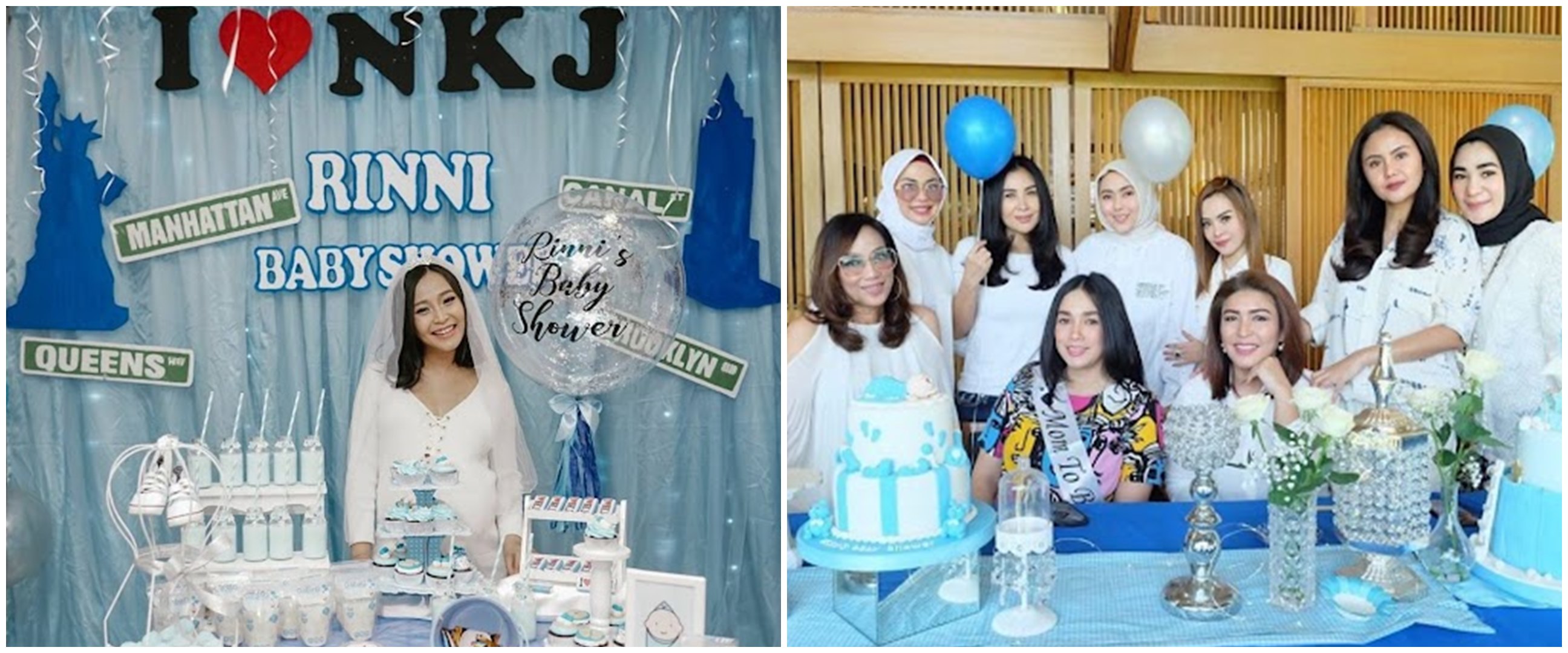 Momen baby shower 11 penyanyi, Aurel Hermansyah elegan bernuansa pink